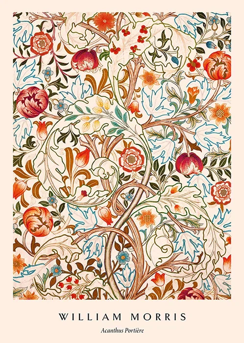 Acanthus Portière by William Morris